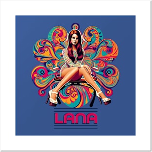 Lana Del Rey - 1960s Psychedelic Posters and Art